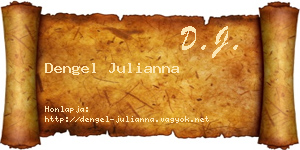 Dengel Julianna névjegykártya